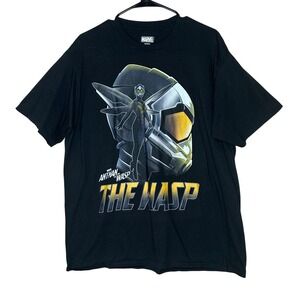 Marvel Ant-Man‎ and the Wasp Movie Graphic Print Black T-Shirt Size L/XL